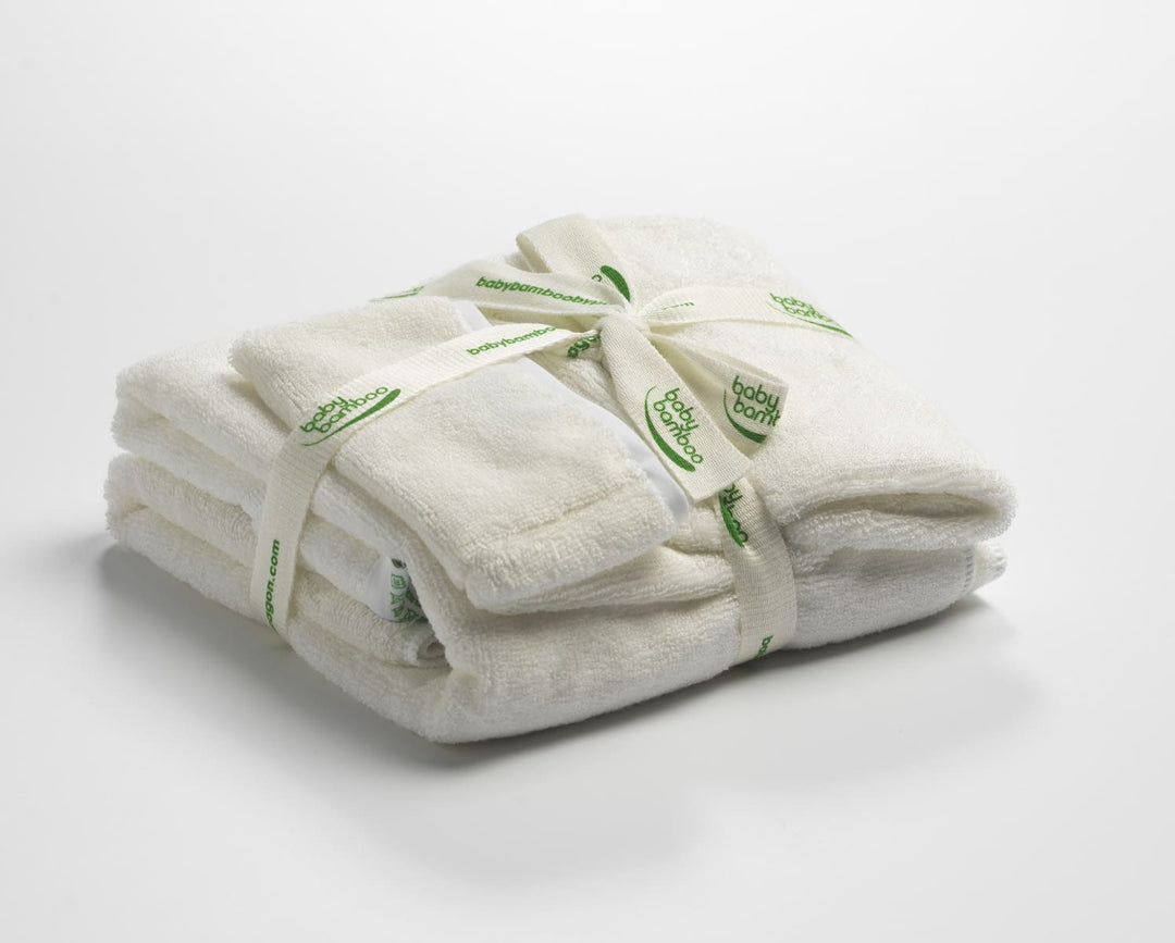 100% Bamboo Baby Hooded Towel & Wash Mitts