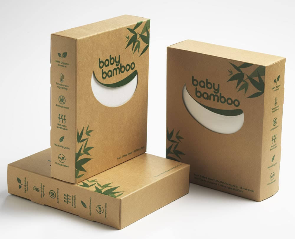 100% Bamboo Baby Bed Fitted Sheets - 2 Packs